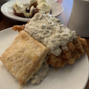 Biscuit Love - Franklin - The East Nasty- fried chicken covered with sausage gravy - Breakfast & Brunch Near Me - Franklin, Tennessee Biscuit Love - Franklin - The East Nasty- fried chicken covered with sausage gravy - Breakfast & Brunch Near Me - Franklin, Tennessee