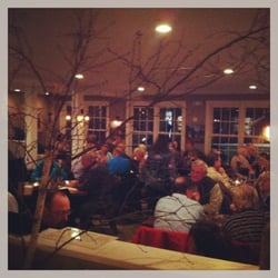 Village Tavern - Warm, cozy dining room - they've done wonders transforming an old neighborhood store into a cozy bistro