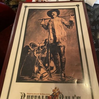 Buffalo Bill's Irma Hotel - Menu cover - Salad Near Me - Cody, Wyoming