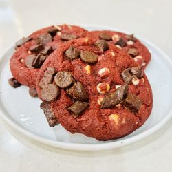 Tifa Chocolate & Gelato - A soft Tifa red velvet cookie layered with three types of chocolate for a rich and perfectly balanced bite.
