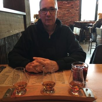 Cinder Bar - My flight of whiskey. Hub with his sangria - New American Near Me - Williamstown, New Jersey Cinder Bar - My flight of whiskey. Hub with his sangria - New American Near Me - Williamstown, New Jersey