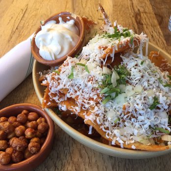 Nopalito - Totopos con Chile & spiced chickpeas - Mexican Near Me - San Francisco, California