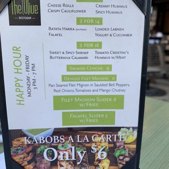 The Olive Restobar - Mediterranean Near Me - Downey, California