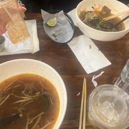 Beef pho, Thai Ice Tea Beef pho, Thai Ice Tea