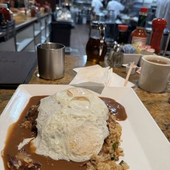 Liliha Bakery - Loco Moco w Fried rice - Bakeries Near Me - Honolulu, Hawaii