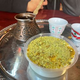 Mahalabia and Turkish coffee Mahalabia and Turkish coffee