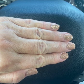Zion Nails & Spa - Pretty, natural looking acrylic dipped nails. They're so friendly and professional. - Nail Salons Near Me - St. George, Utah
