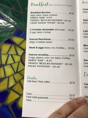 Menu photo 5 Carniceria Tepic Gypsum, CO
