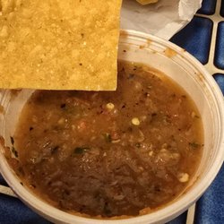 Bag of chips & salsa $5.00 - chips were great & served warm. Salsa was not spicy at all