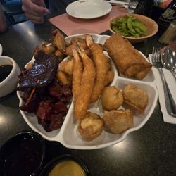 Dragon Palace Of Wakefield - Pu pu platter, some eaten
