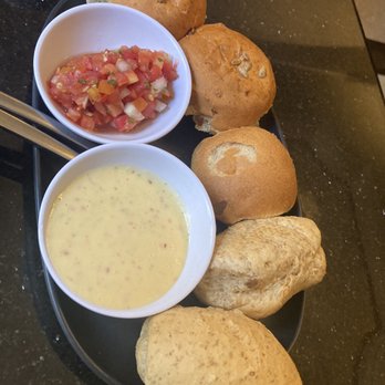 Casa Valadez - Rolls, hot sauce, and fresh tomato salsa were a staple included with all the breakfasts I ordered. - Mexican Near Me - Guanajuato, GUA