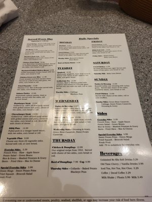 Menu photo 4 Fairview Dairy Bar Sanford, NC