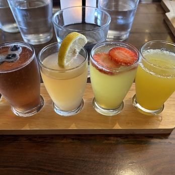 Rancho Capistrano Winery - The mimosa flight - all were super delicious! - Seafood Near Me - San Clemente, California Rancho Capistrano Winery - The mimosa flight - all were super delicious! - Seafood Near Me - San Clemente, California