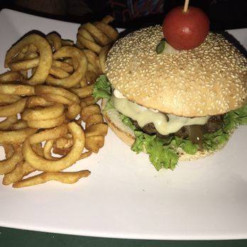 Zum Südlager - Mighty Mushroom Burger with Curly Fries: Great burger option. - Burgers Near Me - Vilseck, BY Zum Südlager - Mighty Mushroom Burger with Curly Fries: Great burger option. - Burgers Near Me - Vilseck, BY