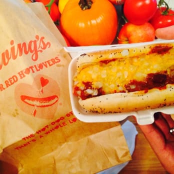 Irving's For Red Hot Lovers - Coney dog? Call it whatever you like but I call it DELICIOUS. This is the best chili cheese dog you are likely to ever have. - Fast Food Near Me - Wilmette, Illinois Irving's For Red Hot Lovers - Coney dog? Call it whatever you like but I call it DELICIOUS. This is the best chili cheese dog you are likely to ever have. - Fast Food Near Me - Wilmette, Illinois
