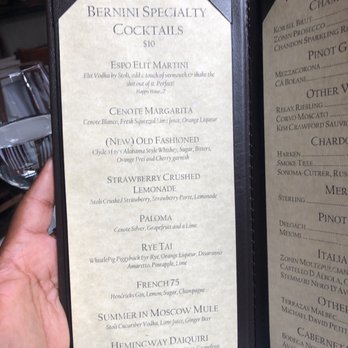 Bernini - Cocktails - Italian Near Me - Tampa, Florida