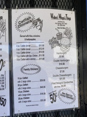 Menu photo 1 Walkers Wings and Things Hot Springs, AR Menu photo 1 Walkers Wings and Things Hot Springs, AR