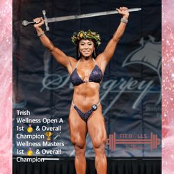 FIT Dolls by Muneca - Stingrey Classic Bodybuilding NPC Wellness division client 2023
Overall Wellness Champion
Overall Wellness Masters Champion