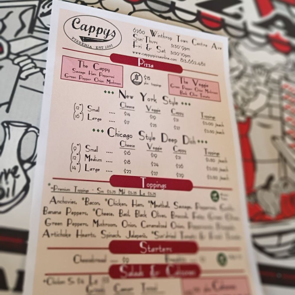 Cappy's Pizzeria - Pizza Near Me - Tampa, Florida Cappy's Pizzeria - Pizza Near Me - Tampa, Florida