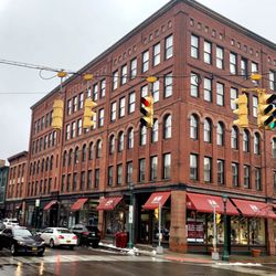 Mr Shop - Outside of Mr Shop in Armory Square in Syracuse.
