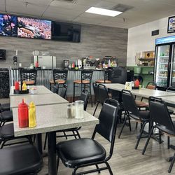 Bagel Time & Bakery Cafe - Just regular diner table and chairs. Nothing fancy