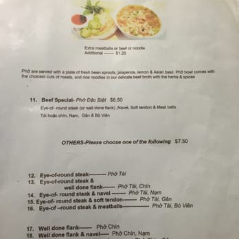 Pho Chi - The pho menu, since there are no pics of it :) - Vietnamese Near Me - Gaithersburg, Maryland Pho Chi - The pho menu, since there are no pics of it :) - Vietnamese Near Me - Gaithersburg, Maryland