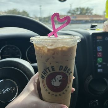 White Duck Espresso - White Mocha, Cheesecake, Shortbread - Coffee & Tea Near Me - New Port Richey, Florida White Duck Espresso - White Mocha, Cheesecake, Shortbread - Coffee & Tea Near Me - New Port Richey, Florida