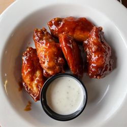 The Combine - Dollar wing set. Fatty. But sauce was good