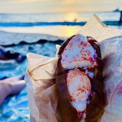 Larsen's Fish Market - Warm lobster roll was good, nice chunks of
