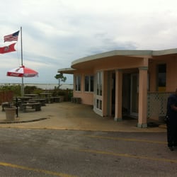 Pirate's Bar and Grill - Front door overlooking the Gulf.