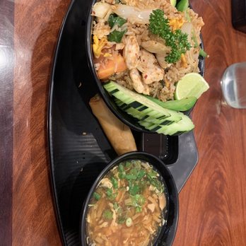 Ocean Thai Cuisine - Lunch special spicy basil fried rice with hot n sour soup - Thai Near Me - Oceanside, California Ocean Thai Cuisine - Lunch special spicy basil fried rice with hot n sour soup - Thai Near Me - Oceanside, California