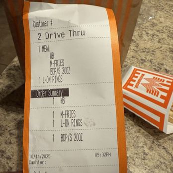 Whataburger - Whey my order should have been - Burgers Near Me - Phoenix, Arizona