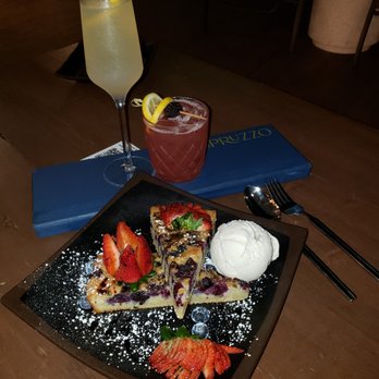 Spruzzo - Fruit Tart with fresh berries - although kitchen was closed, Tom made the effort to conjure this up - made with almond flour - Bars Near Me - West Palm Beach, Florida Spruzzo - Fruit Tart with fresh berries - although kitchen was closed, Tom made the effort to conjure this up - made with almond flour - Bars Near Me - West Palm Beach, Florida