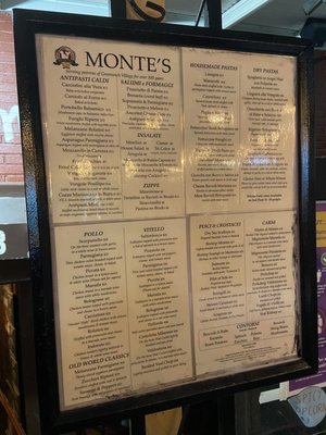Menu photo 8 Monte's Trattoria New York, NY Menu photo 8 Monte's Trattoria New York, NY