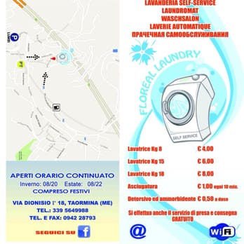 Floreal Laundry - Locandina numero telefono e listino - Laundry Services Near Me - Taormina, Maine Floreal Laundry - Locandina numero telefono e listino - Laundry Services Near Me - Taormina, Maine