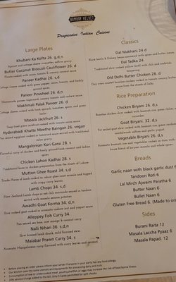 Menu photo 2 Bombay Velvet  Reston, VA