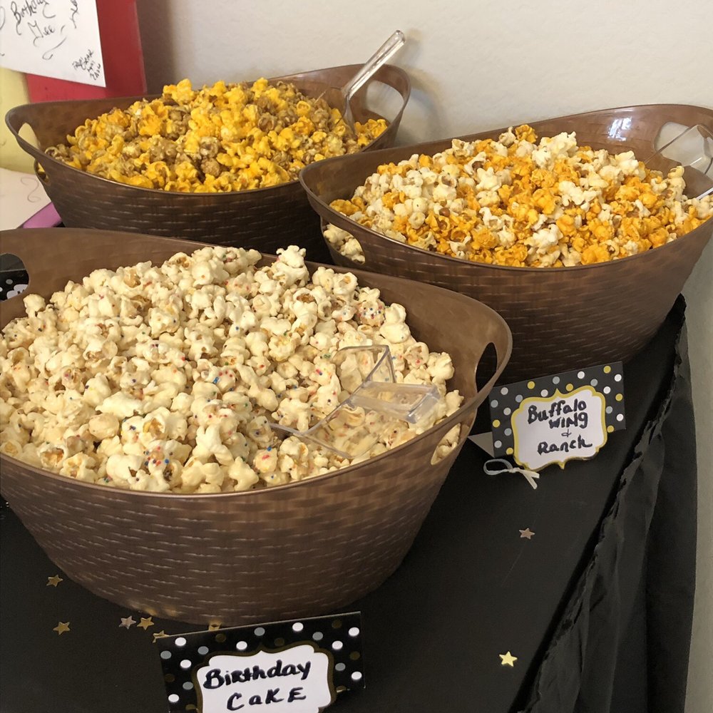 POParazzi's Popcorn - Popcorn Bar (birthday cake, Houston Mix and Buffalo chicken and ranch) - Popcorn Shops Near Me - Houston, Texas POParazzi's Popcorn - Popcorn Bar (birthday cake, Houston Mix and Buffalo chicken and ranch) - Popcorn Shops Near Me - Houston, Texas