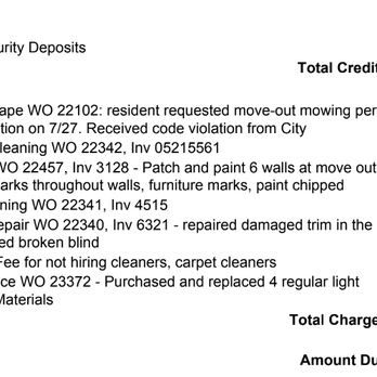 American Property Services - original fees from a 7 month lease - Property Management Near Me - Manhattan, Kansas