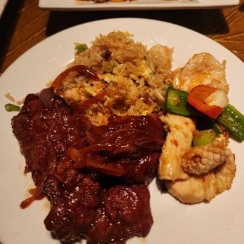 Jazmine - Servings of the Jasmine Rice, Jasmine Steak, and the Chicken Seafood Combo at Jasmine. - Asian Fusion Near Me - Reno, Nevada Jazmine - Servings of the Jasmine Rice, Jasmine Steak, and the Chicken Seafood Combo at Jasmine. - Asian Fusion Near Me - Reno, Nevada