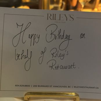 Riley's Vancouver - Seafood Near Me - Vancouver, British Columbia