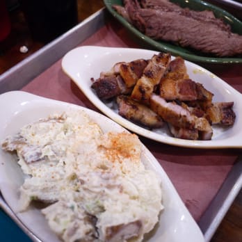 Butcher Bar - potato salad, smoked pork belly, beef brisket - Barbeque Near Me - Astoria, New York