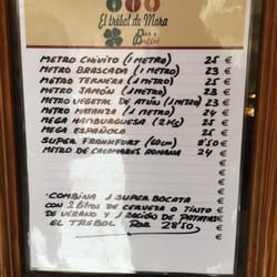 El Trébol de Mora - Bocadillos de a metro