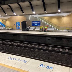 Domestic Airport Station - Waiting on the train
