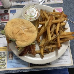 Liberty Lunch - Liberty burger frys and coleslaw