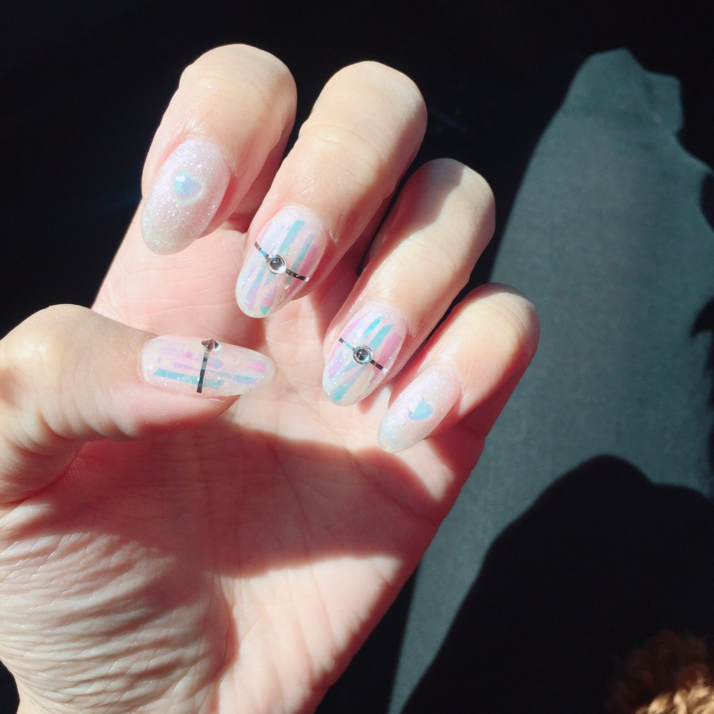 JJ Fantasy World - Glass nail design , good for summer! - Nail Salons Near Me - Richmond, British Columbia JJ Fantasy World - Glass nail design , good for summer! - Nail Salons Near Me - Richmond, British Columbia