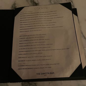 The Dakota Bar - Cocktail Bars Near Me - New York, New York