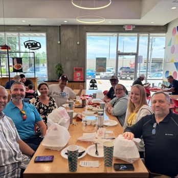 Michy's Chino Boricua - Great place to meet up!  That's me in the back in the ProLift Garage Doors shirt (my business). - Chinese Near Me - Katy, Texas