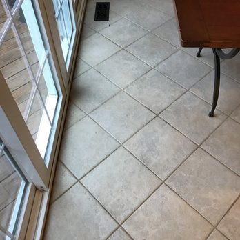 Virginia Stone Restoration - Before the grout coloring process. - Tiling Near Me Virginia Stone Restoration - Before the grout coloring process. - Tiling Near Me