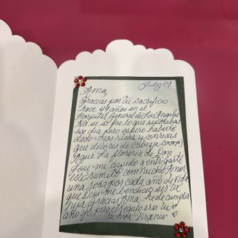Gutierrez Flowers - The little note I wrote and texted he printed it this added a personal touch - Florists Near Me - Adelanto, California