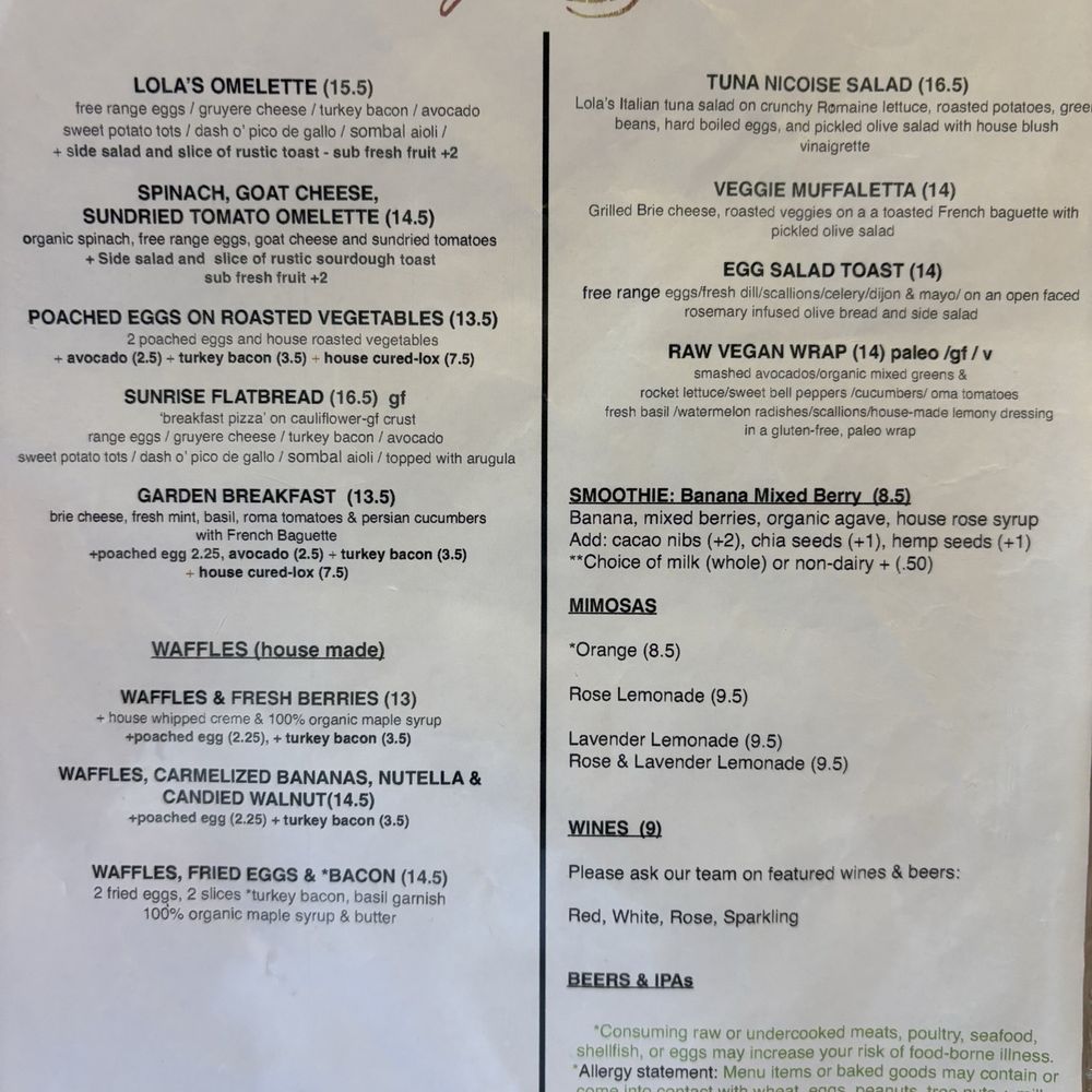 Lola's Cafe - Page 2 menu September 2025 - Coffee & Tea Near Me - Ladera Ranch, California Lola's Cafe - Page 2 menu September 2025 - Coffee & Tea Near Me - Ladera Ranch, California
